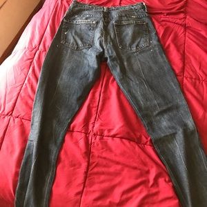 Vince distressed skinny jeans